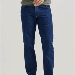 Wrangler 40x32 Men's Five Star Cotton Dark Wash Stretch Regular Fit Jeans